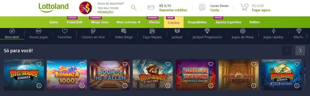 bônus de depósito